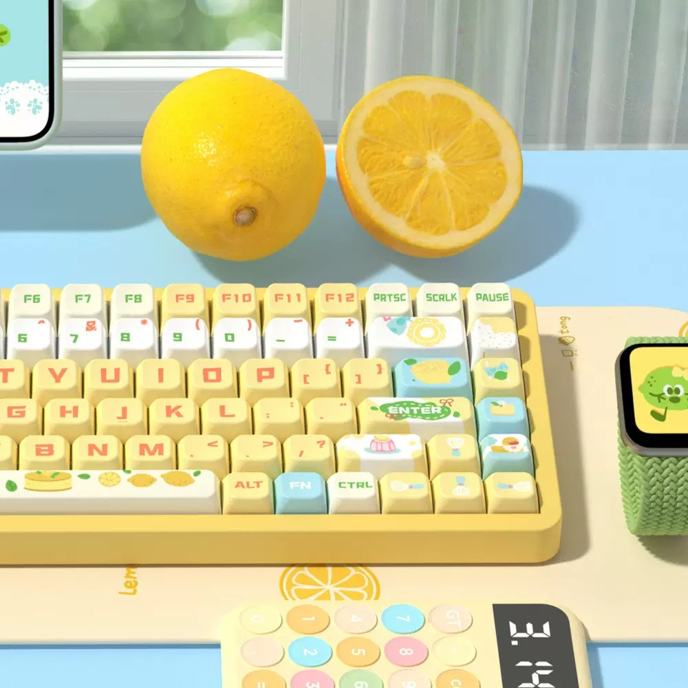Sea Salt Lemon Cheesecake – PBT Keycap Set | MDA Profile
