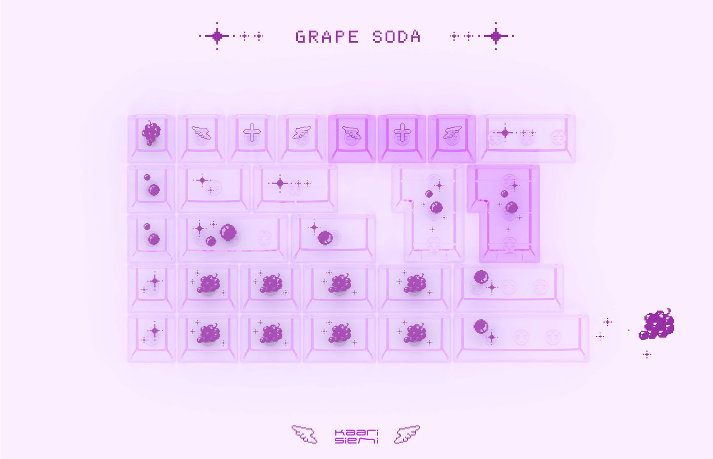 Grape soda keycaps
