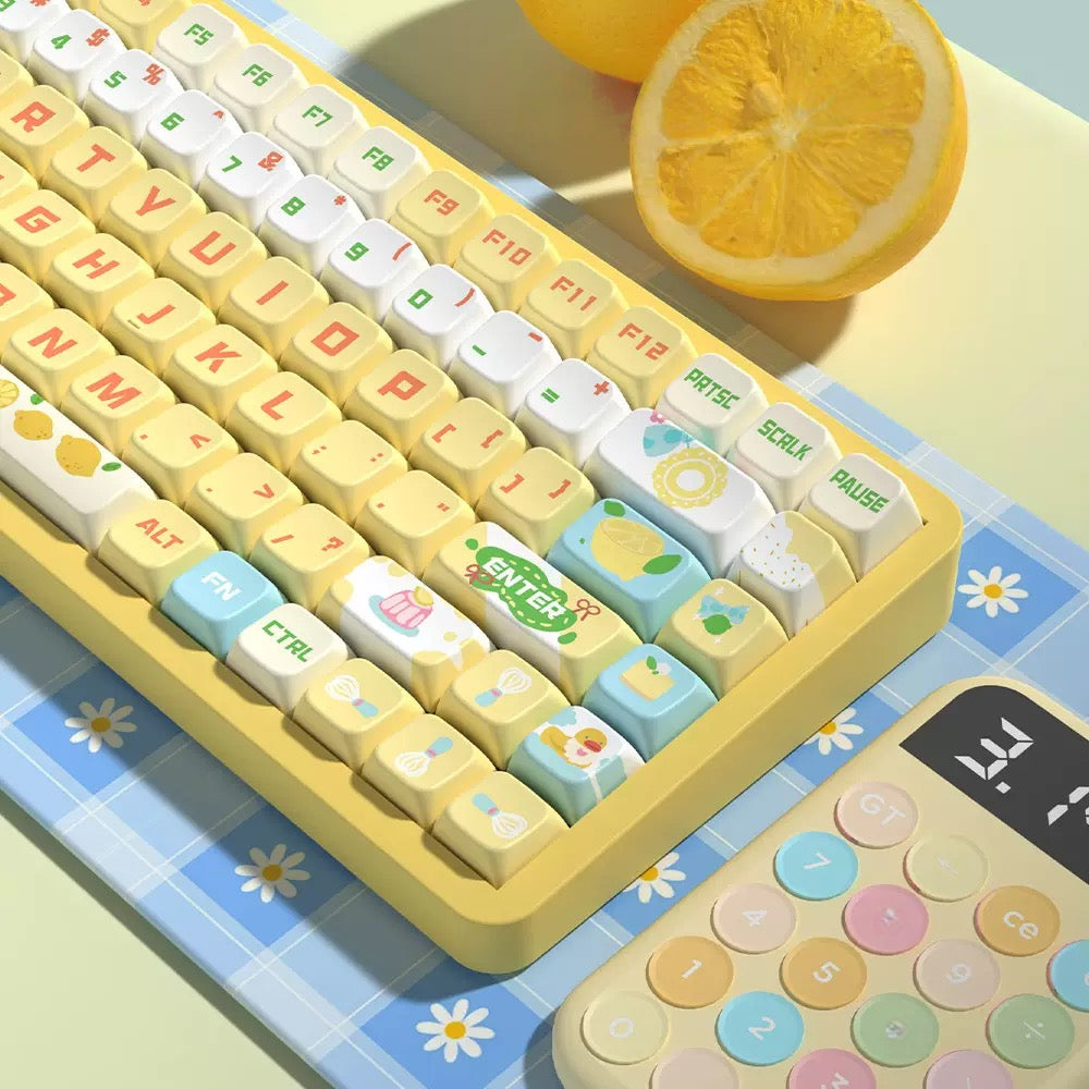 Sea Salt Lemon Cheesecake – PBT Keycap Set | MDA Profile
