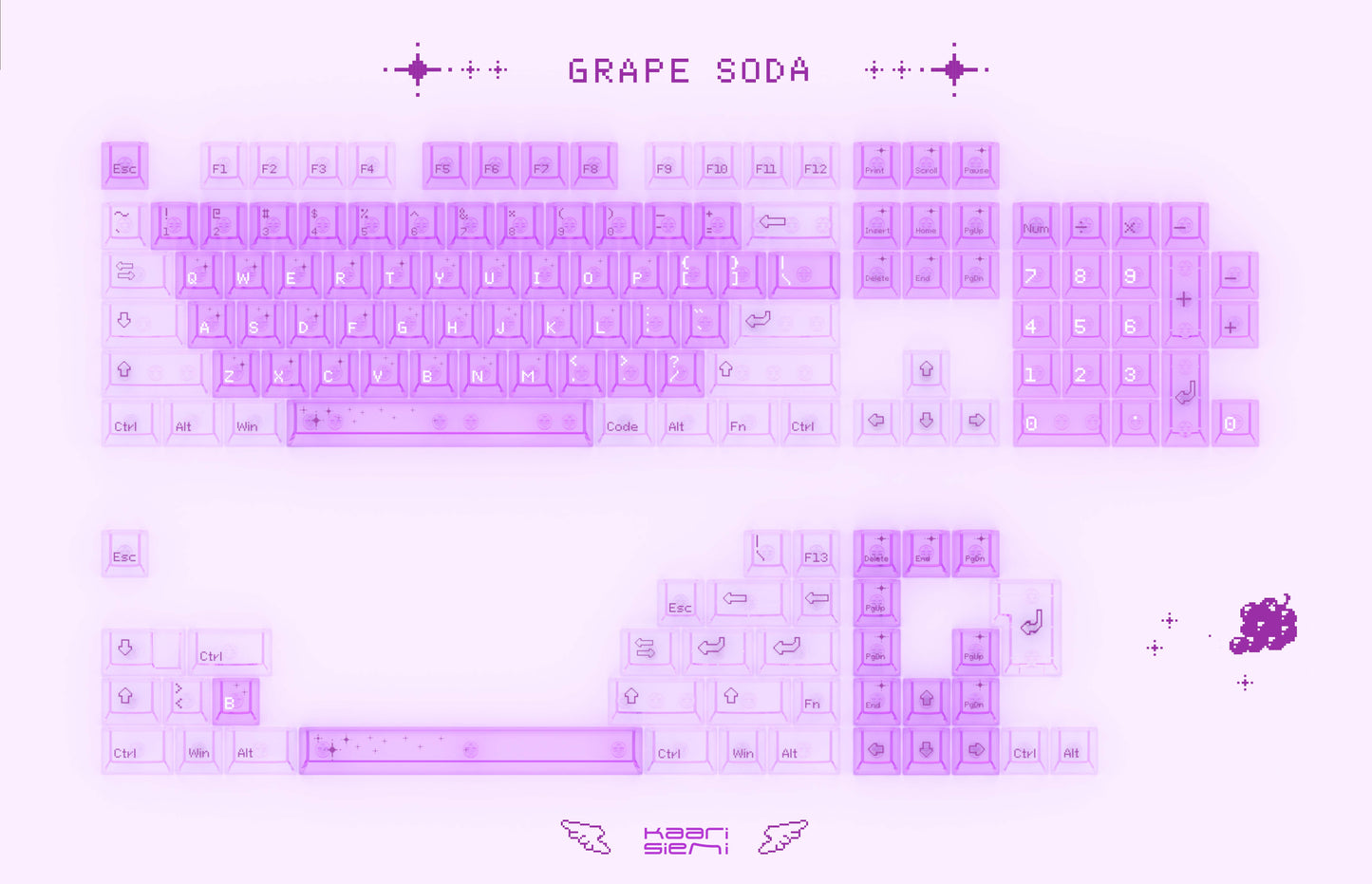 Grape soda keycaps