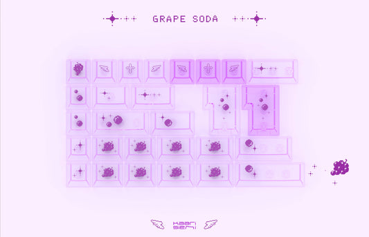 Grape soda keycaps